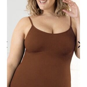Shapermint Essentials All Day Every Day Scoop Neck Cami 2XL Brown NWT